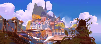 Fantasy City Fantasy Fantasy Wallpaper 4K 3840x1685 Fantasy, City, Hd, Desktop, Wallpaper, Pink, Red, White, Ultrawide, 4K