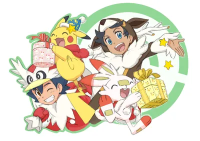 Moody Ash Wallpaper Abstract Wallpaper 4K 4096x2892 Ash, Ketchum, And, Goh, In, Fluffy, Christmas, Coats—goh, Coats, Winking, Blue, Eyes, White, Landscape, 4k