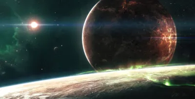 Planet Space Sci Rise Space Wallpaper 4K 3840x1947 Planet, Space, Sci, Fi, Rise, Hd, Desktop, White, Ultrawide, 4k