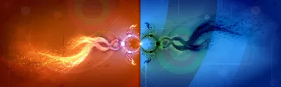 Bright Abstract Wallpaper Abstract Wallpaper 4K 3360x1050 Abstract, Artistic, Hd, Pc, Desktop, Wallpaper, Featuring, A, Vivid, Split, Design, Fiery, Brown, Ultrawide, QHD