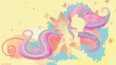 Minimalist Fluttershy Little Minimal Wallpaper 4K 3840x2160 Minimalist, 4k, Ultra, Hd, Desktop, Wallpaper:, Of, Fluttershy, Little, Pony, Friendship, Magic, White, Ultrawide