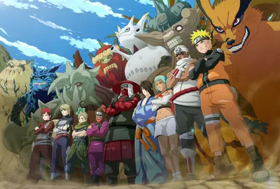 Killer Bee Gaara Nature Wallpaper 4K 6201x4203 Hd, Desktop, Wallpaper, Featuring, Kyūbi, Killer, Bee, Gaara, Naruto, Uzumaki, Anime, Standing, Gray, Pink, Landscape, 4k