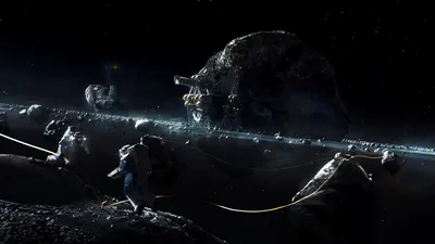 Epic Prosperous Wallpaper Space Wallpaper 4K 1920x1080 Prosperous, Universe, Asteroid, Day, By, Maciej, Rebisz, Blue, Brown, Black, Ultrawide, Full HD