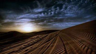 Radiant Sunset Wallpaper Nature Wallpaper 4K 3840x2160 A, Stunning, Hd, Wallpaper, Showcasing, Sunset, Over, Rolling, Sand, Dunes, Dramatic, Clouds, Gray, Ultrawide, 4k