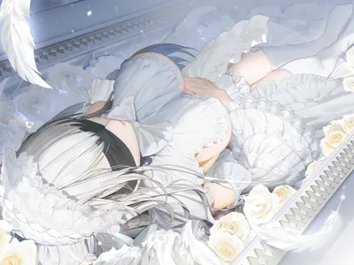 Misty Anime Wallpaper Abstract Wallpaper 4K 6000x4500 Anime, 6000x4500, White, Landscape, 4k