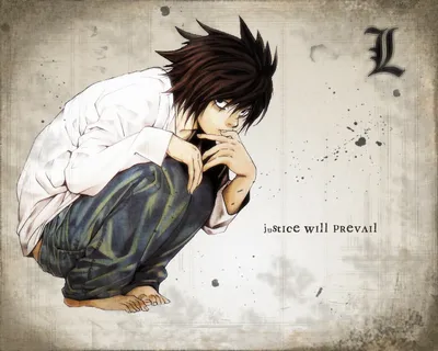 Death Note Depicting Him Crouching Abstract Wallpaper 4K 1920x1536 Hd, Desktop, Wallpaper, Of, L, From, Death, Note, Depicting, Him, Crouching, Focused, White, Square, Full HD