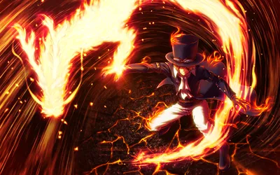 Sleek Sabo Wallpaper Abstract Wallpaper 4K 1920x1200 Hd, Wallpaper, Featuring, Sabo, From, One, Piece, Anime, Dynamically, Wielding, Fire, Vibrant, White, Ultrawide, Full HD