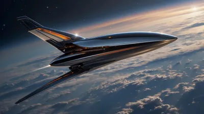 Vivid Sleek Wallpaper Space Wallpaper 4K 2000x1120 Sleek, Futuristic, Aircraft-spaceship, Gliding, Above, A, Clouded, Planet, Twilight, Deep, Space, Desktop, Gray, Ultrawide, Full HD