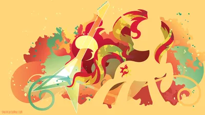 Minimalist Sunset Shimmer Minimal Wallpaper 4K 3840x2160 Minimalist, 4k, Ultra, Hd, Wallpaper:, Featuring, Sunset, Shimmer, Little, Pony, Friendship, Magic, Orange, Pink, Ultrawide