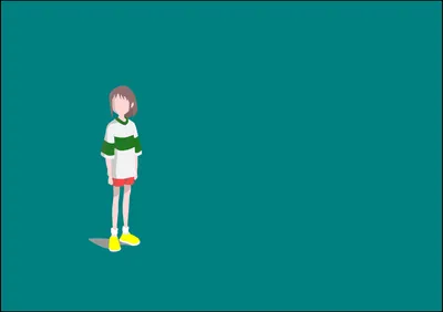 Moody Minimalist Wallpaper Minimal Wallpaper 4K 3512x2480 Minimalist, Studio, Ghibli, Spirited, Away, Anime, Wallpaper, Lone, Girl, Green-and-white, Top, Red, Blue, Landscape, QHD
