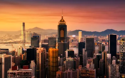 City Man Hong Kong World Wallpaper 4K 1920x1200 City, Man, Made, Hong, Kong, Hd, Desktop, Wallpaper, Purple, Orange, Ultrawide, Full HD