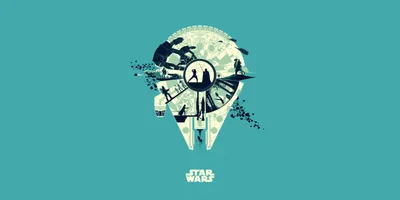 Calm Minimalist Wallpaper Minimal Wallpaper 4K 5000x2500 Minimalist, 4k, Ultra, Hd, Star, Wars, Wallpaper:, Featuring, Millennium, Falcon, Silhouette, Iconic, Orange, Gray, Ultrawide
