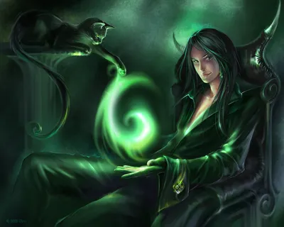 Mysterious Sorcerer Sits Fantasy Wallpaper 4K 1920x1536 A, Mysterious, Sorcerer, Sits, In, Dark, Enchanting, Chamber, Conjuring, Green, Magic, While, Gray, Brown, Square, Full HD