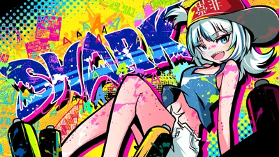 Sleek Vibrant Wallpaper Abstract Wallpaper 4K 3840x2160 Vibrant, 4k, Ultra, Hd, Anime, Wallpaper, Featuring, Gawr, Gura, Popular, Virtual, Youtuber, White, Yellow, Ultrawide