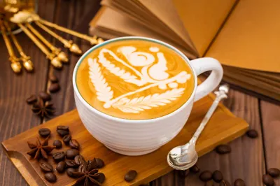 Coffee Latte Art Abstract Wallpaper 4K 2048x1365 Coffee, Latte, Art, Brown, Gray, Ultrawide, Full HD