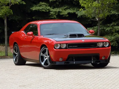 Red Dodge Challenger Vehicle Front Cars Wallpaper 4K 2048x1536 Hd, Pc, Desktop, Wallpaper, Red, Dodge, Challenger, Vehicle, Front, Three-quarter, View, Paved, White, Landscape, Full HD