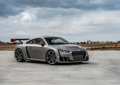Vibrant Silver Wallpaper Cars Wallpaper 4K 4096x2896 Silver, Audi, Tt, Sports, Car, Parked, On, An, Open, Concrete, Surface, Under, Gray, Landscape, 4k