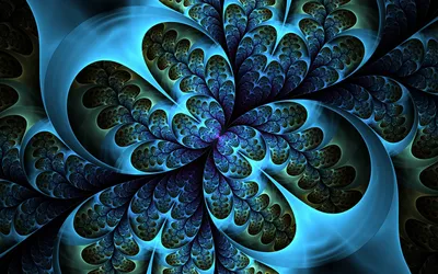 Abstract Blue Fractal Design Abstract Wallpaper 4K 1920x1200 Hd, Pc, Desktop, Wallpaper, Featuring, An, Abstract, Blue, Fractal, Design, Intricate, Layered, Pink, Yellow, Ultrawide, Full HD