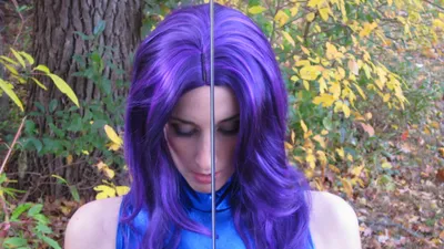Serene Woman Wallpaper Nature Wallpaper 4K 2383x1340 Hd, Pc, Wallpaper, Of, A, Woman, Cosplaying, Psylocke, Marvel, Comics, Purple, Hair, White, Ultrawide, Full HD