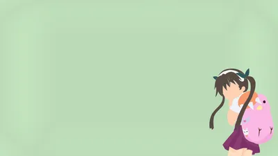 Calm Minimalist Wallpaper Minimal Wallpaper 4K 1920x1080 Minimalist, Mayoi, Hachikuji, Anime, Monogatari, Series, Desktop, Gray, Ultrawide, Full HD