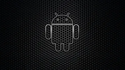 Android Logo Centered Textured Technology Wallpaper 4K 1920x1080 Hd, Desktop, Wallpaper, Featuring, An, Android, Logo, Centered, Over, Textured, Black, Hexagonal, Ultrawide, Full HD