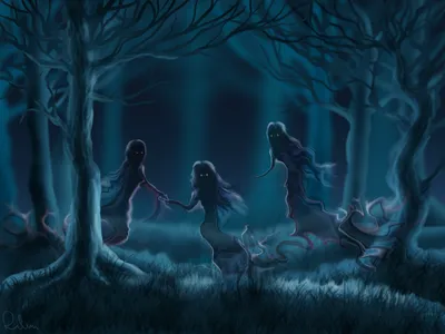Depicting Dark Forest Black/Dark Wallpaper 4K 1920x1440 Hd, Pc, Desktop, Wallpaper, Depicting, A, Dark, Forest, Eerie, Ghostly, Figures, Moving, Brown, Gray, Landscape, Full HD