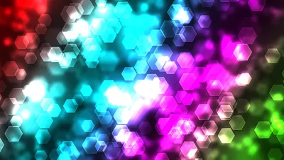 Dark Vibrant Wallpaper Abstract Wallpaper 4K 1920x1080 Hd, Pc, Desktop, Wallpaper, Featuring, Vibrant, Abstract, Colors, Glowing, Hexagonal, Bokeh, Patterns, White, Yellow, Ultrawide, Full HD