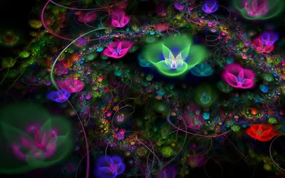 Golden Abstract Wallpaper Black/Dark Wallpaper 4K 1920x1200 Abstract, And, Artistic, Hd, Pc, Desktop, Wallpaper, Featuring, Vibrant, Glowing, Floral, Shapes, Brown, Ultrawide, Full HD