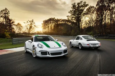 Bright Two Wallpaper Cars Wallpaper 4K 2048x1365 Hd, Pc, Desktop, Wallpaper:, And, Background, Two, White, Porsche, Cars, Racetrack, Sunset, Gray, Ultrawide, Full HD