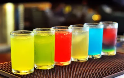 Colorful Row Six Vibrant Translucent Abstract Wallpaper 4K 2560x1600 Hd, Pc, Desktop, Wallpaper, Featuring, A, Colorful, Row, Six, Vibrant, Translucent, Drinks, Red, Yellow, Ultrawide, QHD