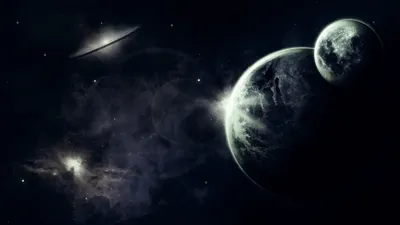 Dark Space Space Space Wallpaper 4K 3840x2160 Gray, White