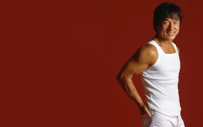 Bold Celebrity Wallpaper Abstract Wallpaper 4K 1920x1200 Hd, Wallpaper, Featuring, Celebrity, Jackie, Chan, Against, A, Red, Wearing, White, Sleeveless, Ultrawide, Full HD