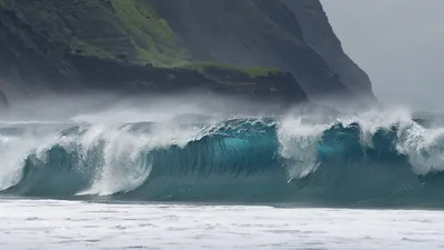 Powerful Ocean Wave Wallpaper 4K, Nature category
