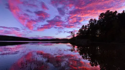 Vibrant Sunset Sky Wallpaper 4K, Nature category