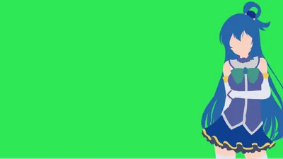 Crisp Minimalist Wallpaper Minimal Wallpaper 4K 1920x1080 Minimalist, Aqua, Konosuba, Anime, Gods, Blessing, (god, Wonderful, World, Desktop, Green, Blue, Ultrawide, Full HD