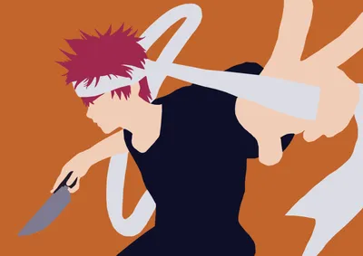 Minimalist Yukihira Anime Food Wars Minimal Wallpaper 4K 1920x1358 Minimalist, Sōma, Yukihira, Anime, Food, Wars, Shokugeki, No, Soma, Desktop, Orange, White, Landscape, Full HD