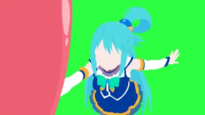 Minimalist Aqua Konosuba Minimal Wallpaper 4K 3840x2160 Minimalist, Aqua, Konosuba, Anime, Gods, Blessing, (god, Wonderful, World, Desktop, Red, Pink, White, Ultrawide, 4k