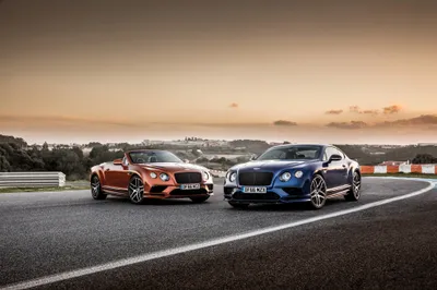Radiant Two Wallpaper Cars Wallpaper 4K 4096x2731 A, Striking, Image, Of, Two, Bentley, Continental, Gt, Cars, One, Orange, Blue, Gray, White, Landscape, 4k
