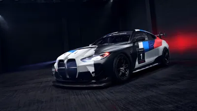 Crisp Sleek Wallpaper Cars Wallpaper 4K 3840x2160 Sleek, Bmw, M4, Race, Car, With, Iconic, Blue, Red, Accents, Showcased, High-definition, White, Gray, Ultrawide, 4k