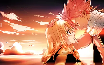 Calm Romantic Wallpaper Fantasy Wallpaper 4K 1920x1200 A, Romantic, Anime, Scene, From, Fairy, Tail, Featuring, Nalu, Lucy, Heartfilia, Natsu, White, Ultrawide, Full HD