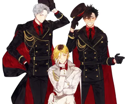 Bright Haiky Wallpaper Black/Dark Wallpaper 4K 3000x2500 Haikyū!!, Characters, Tetsurō, Kuroo, Kenma, Kozume, And, Lev, Haiba, Black-and-red, White, Square, QHD