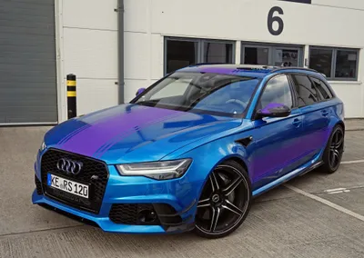 Dark Rs6 Wallpaper Cars Wallpaper 4K 4096x2914 An, Audi, Rs6, Showcased, In, Striking, Blue, And, Purple, Hues, Parked, Industrial, White, Gray, Landscape, 4k