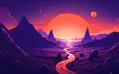 Dark Nature Sunset Wallpaper 4K, Nature category