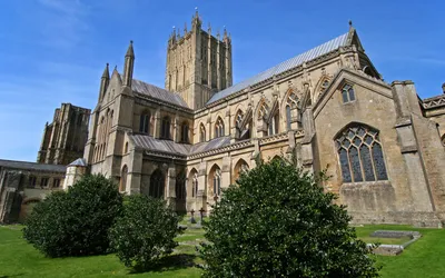 Religious Wells Cathedral Animals Wallpaper 4K 1920x1200 Religious, Wells, Cathedral, Hd, Desktop, Wallpaper, Background, Pink, Green, Ultrawide, Full HD