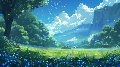 Vibrant Pixel Art Meadow Nature Wallpaper 4K 2912x1632 Hd, Pc, Desktop, Wallpaper, Featuring, A, Vibrant, Pixel, Art, Meadow, Under, Bright, Yellow, Gray, Ultrawide, QHD