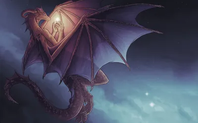 Majestic Dragon Cradles Fantasy Wallpaper 4K 1920x1200 A, Majestic, Dragon, Cradles, Glowing, Orb, In, Claws, Soaring, Through, Mystical, Sky, Gray, Ultrawide, Full HD