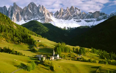 Peaceful Village Nestled Lush Green Nature Wallpaper 4K 1920x1200 Hd, Desktop, Wallpaper, Showing, A, Peaceful, Village, Nestled, Lush, Green, Hills, Dramatic, White, Gray, Ultrawide, Full HD