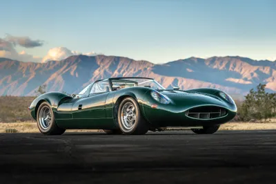 Green Jaguar Xj13 Cars Wallpaper 4K 4000x2670 Green, Jaguar, Xj13, Race, Car, Roadster, Parked, On, Open, Road, Mountains, Shown, Gray, Landscape, 4k