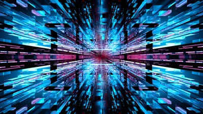 Abstract Geometric Design Abstract Wallpaper 4K 1920x1080 An, Abstract, Geometric, Design, Featuring, Vibrant, Blue, And, Pink, Hues, Creating, Futuristic, Brown, Ultrawide, Full HD