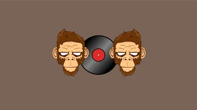 Calm Minimalist Wallpaper Minimal Wallpaper 4K 1921x1081 Minimalist, Vinyl, Monkey, Music, Record, Hd, Desktop, Wallpaper, Orange, Purple, Ultrawide, Full HD